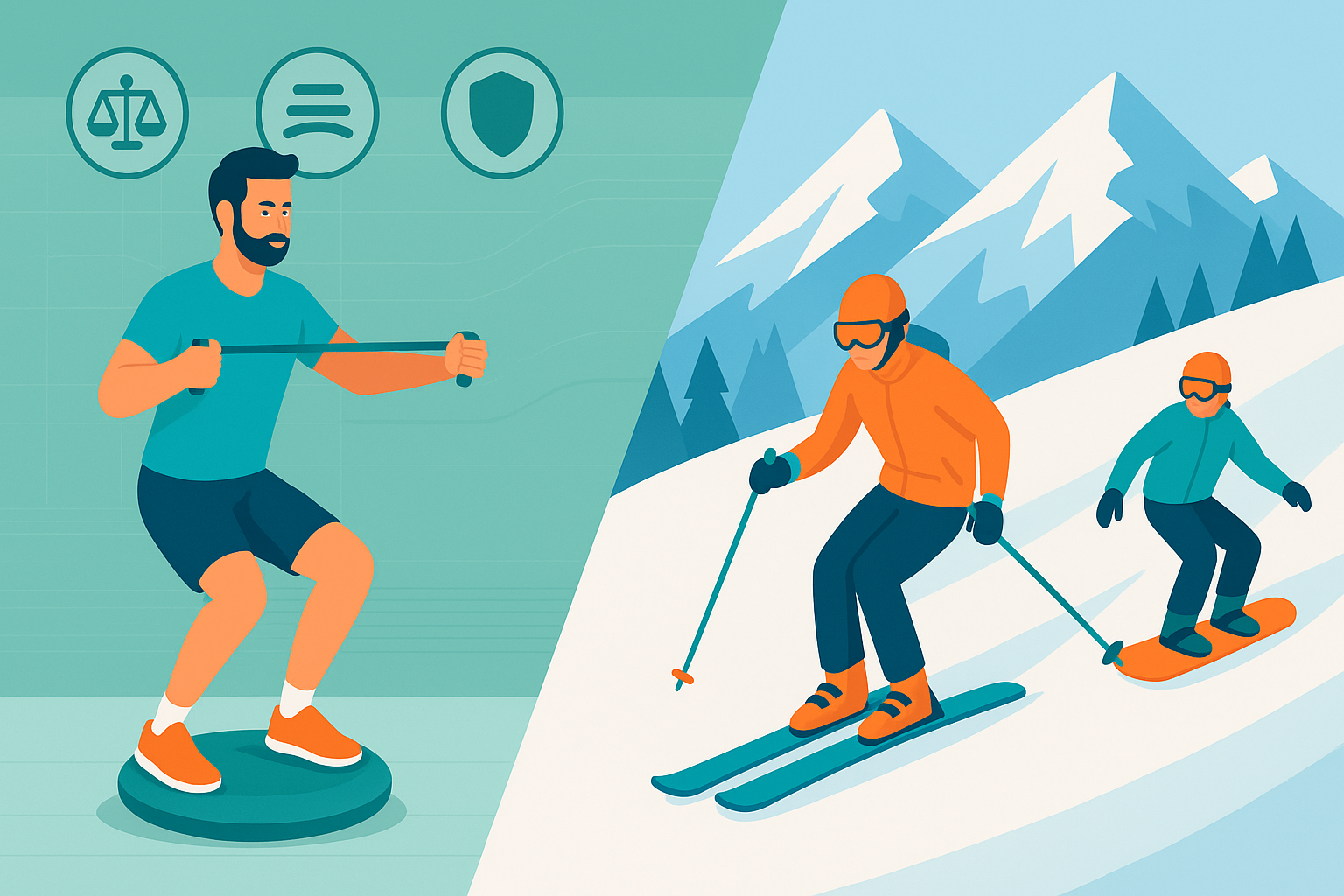 Balans, stabilizacja i prewencja kontuzji w sportach zimowych